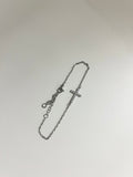 Silver Faith Cross Bracelet