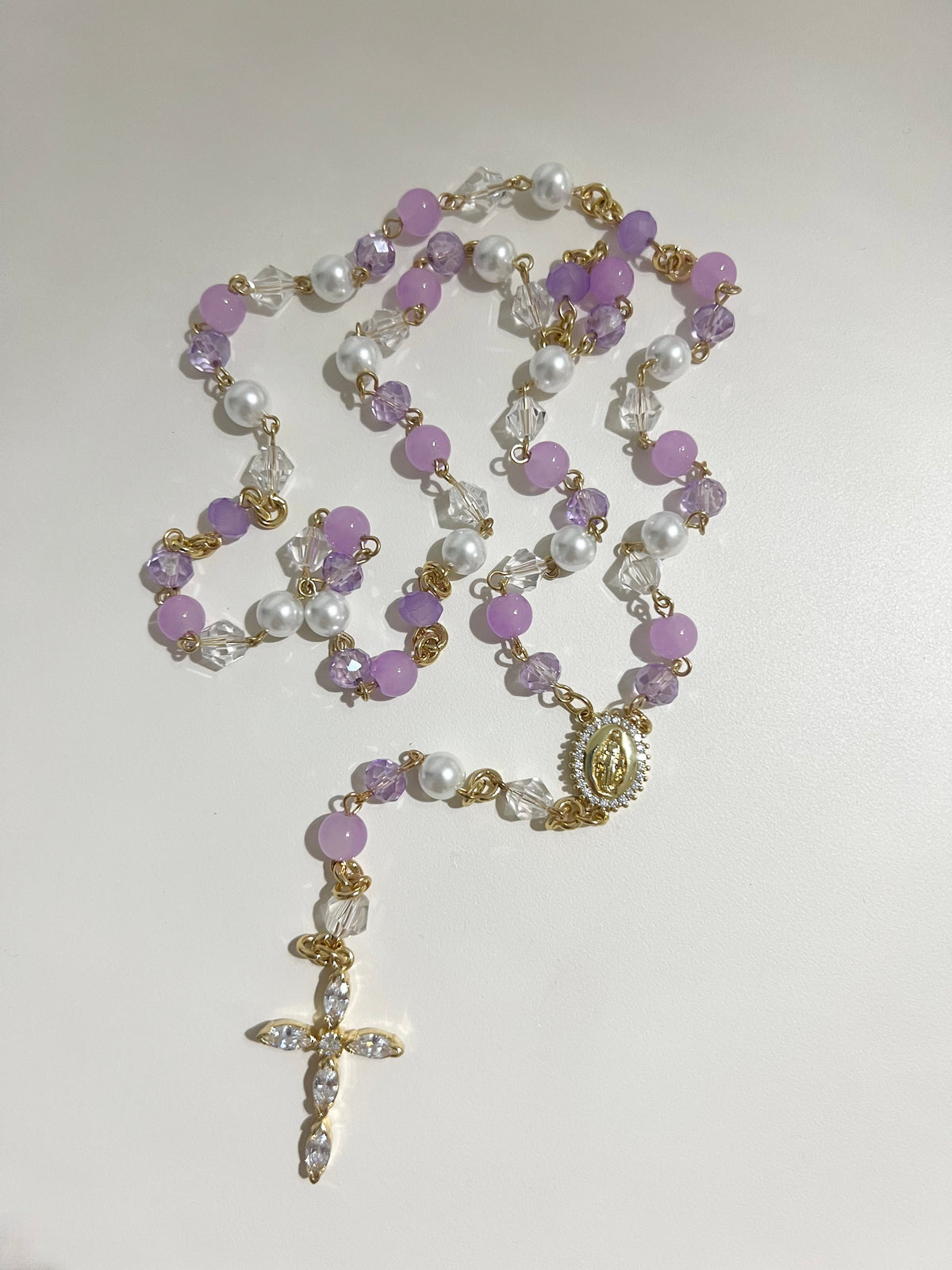 Lavender Heavenly Grace Rosary