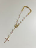 Heavenly Blush Car Rosary