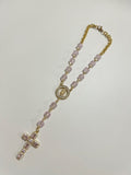 Marian Blush Car Rosary