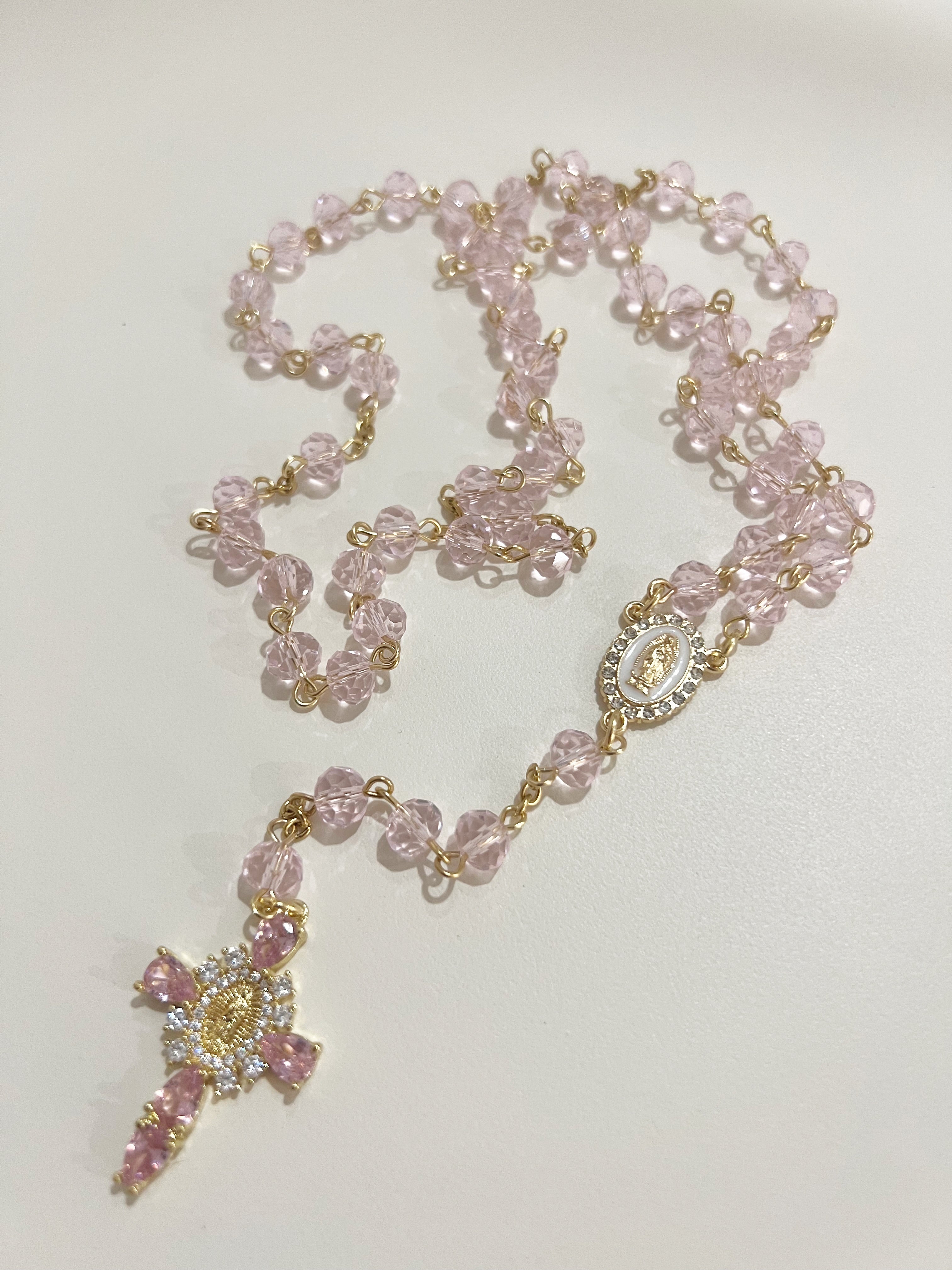 001 Pink Serenity Full Rosary