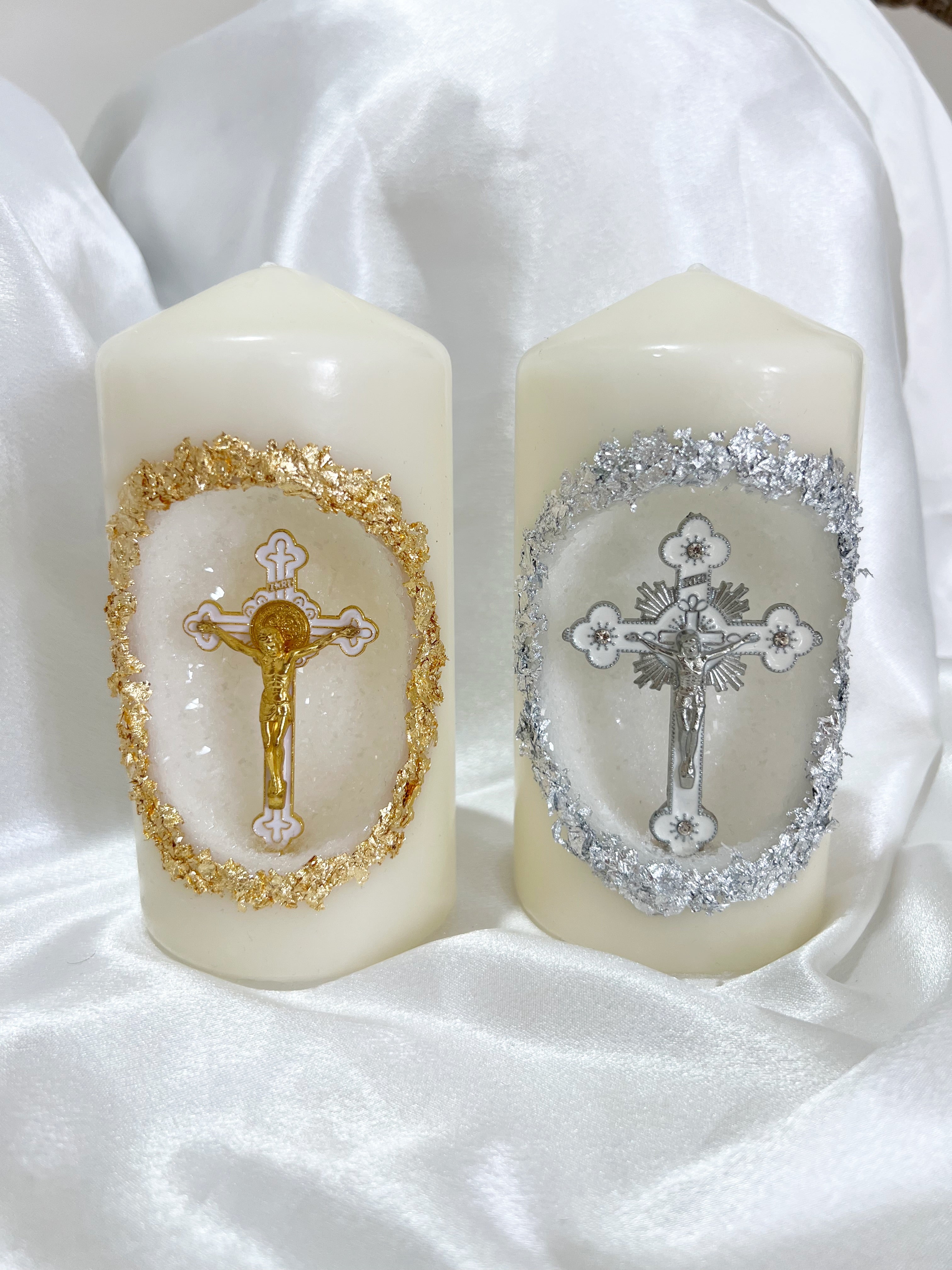 DUO cave candles (gold & silver)
