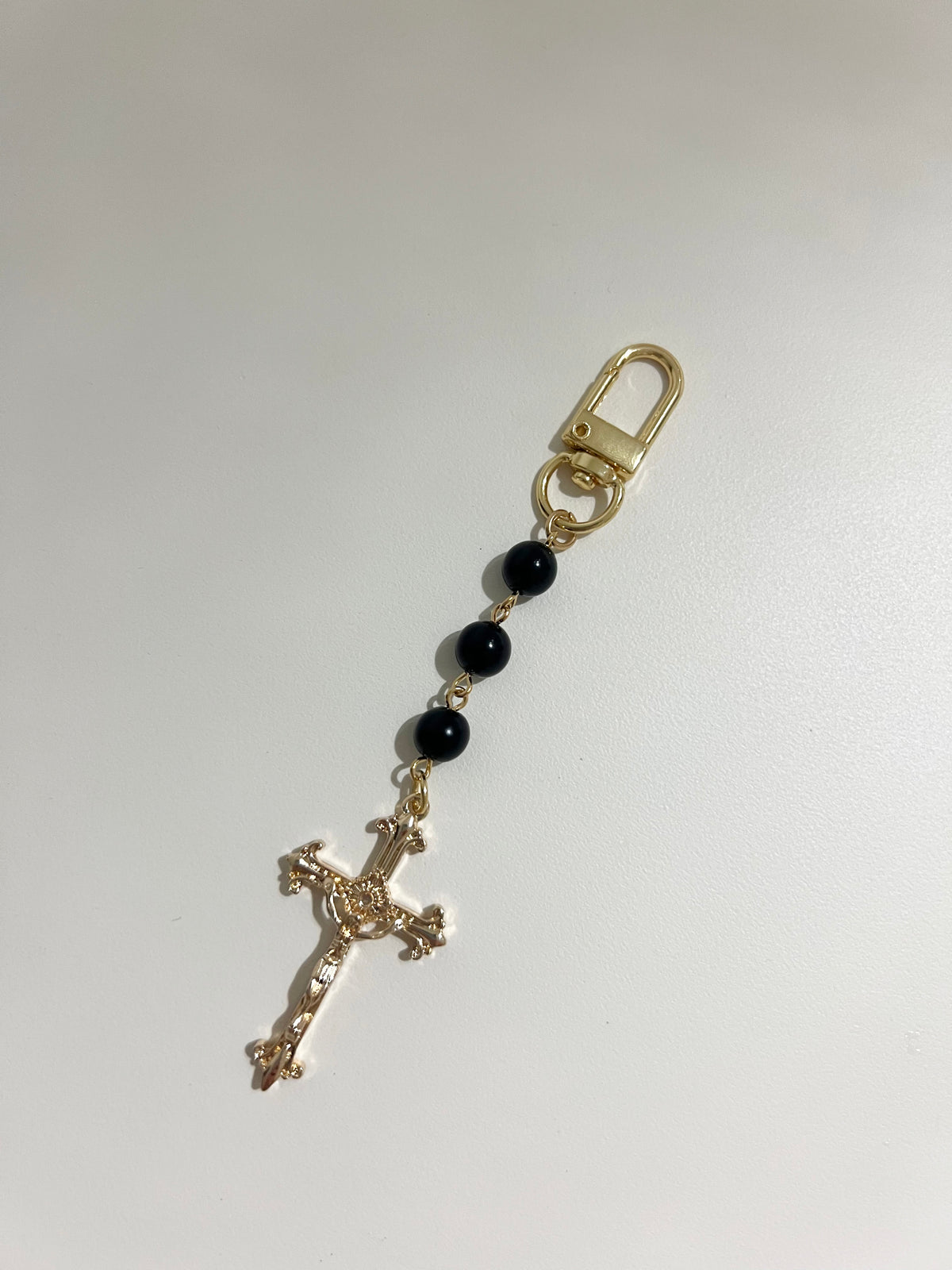 Midnight Rosary Keychain