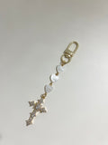 Golden Sacred Hearts Keychain
