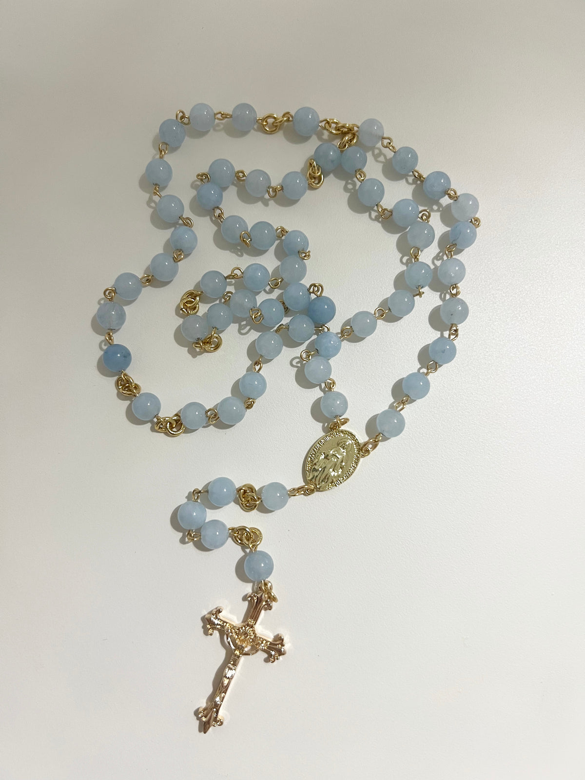 Celestial Blue Full Rosary
