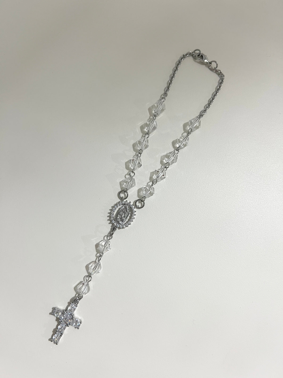 Crystal Light Car Rosary
