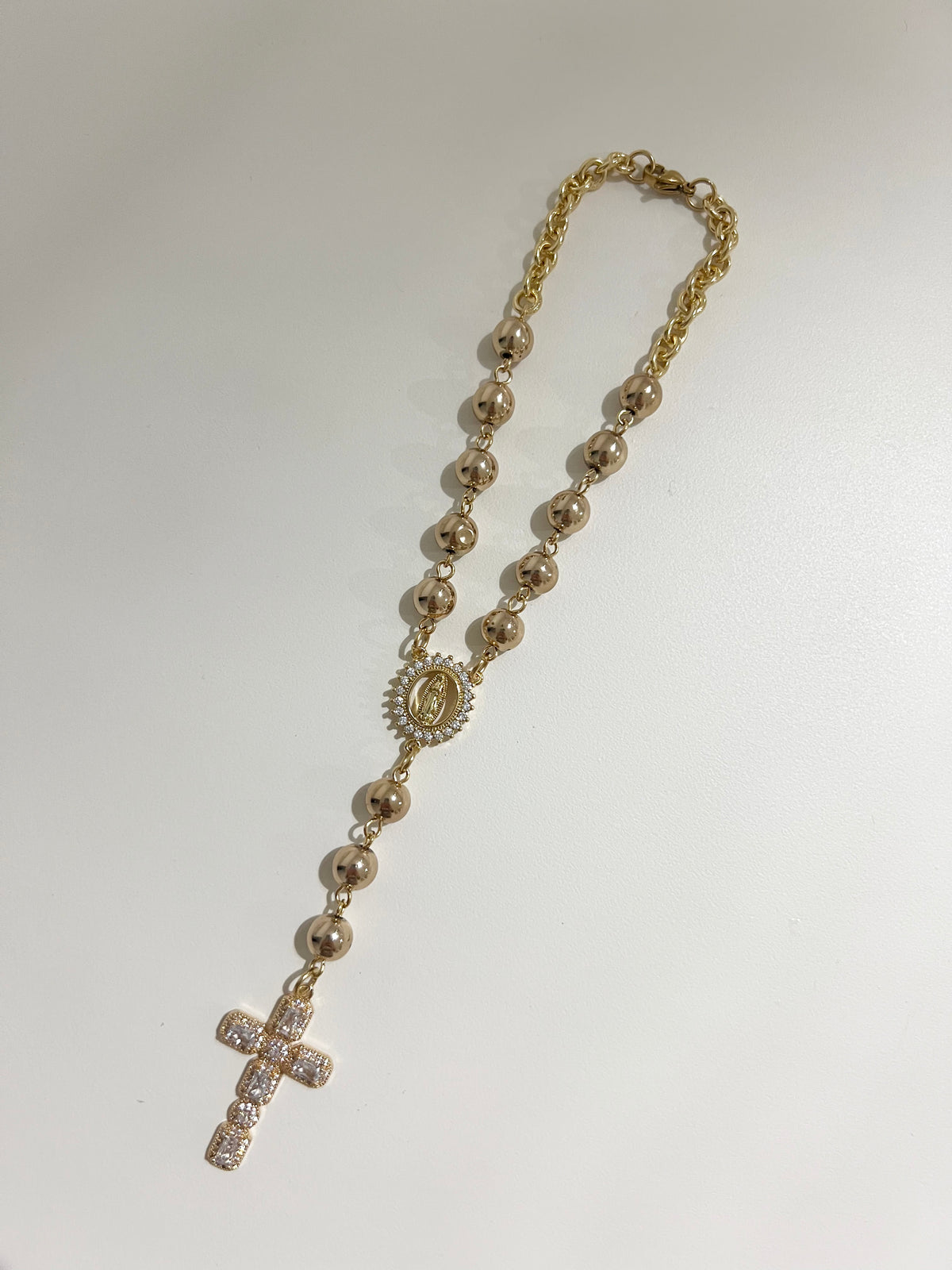 Gilded Blessing Car Rosary