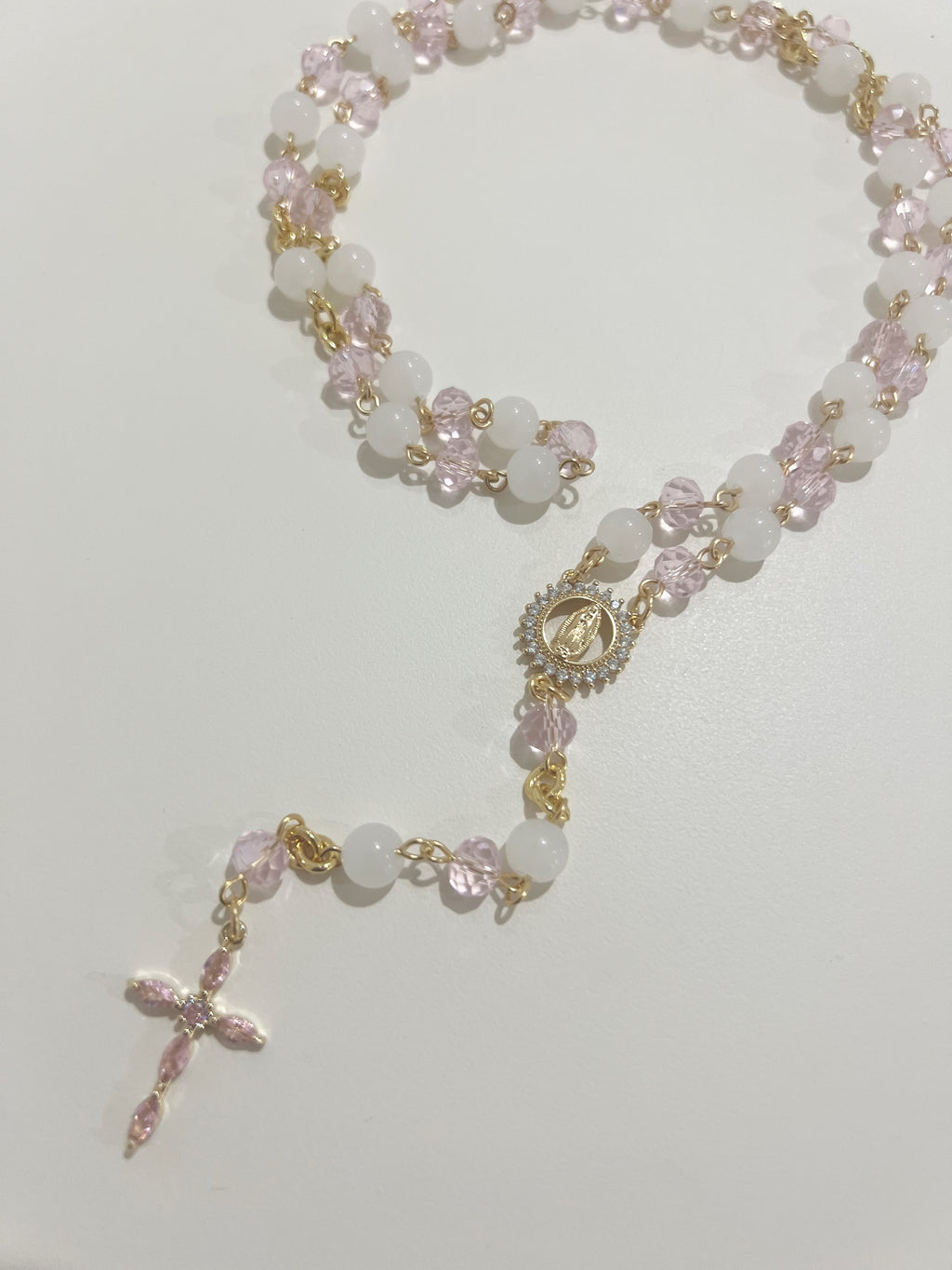 Heavenly Blush Full Rosary