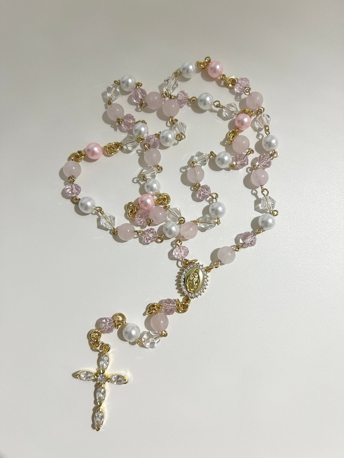 Blush Heavenly Grace Rosary