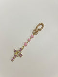 Pink Heart Trinity Keychain