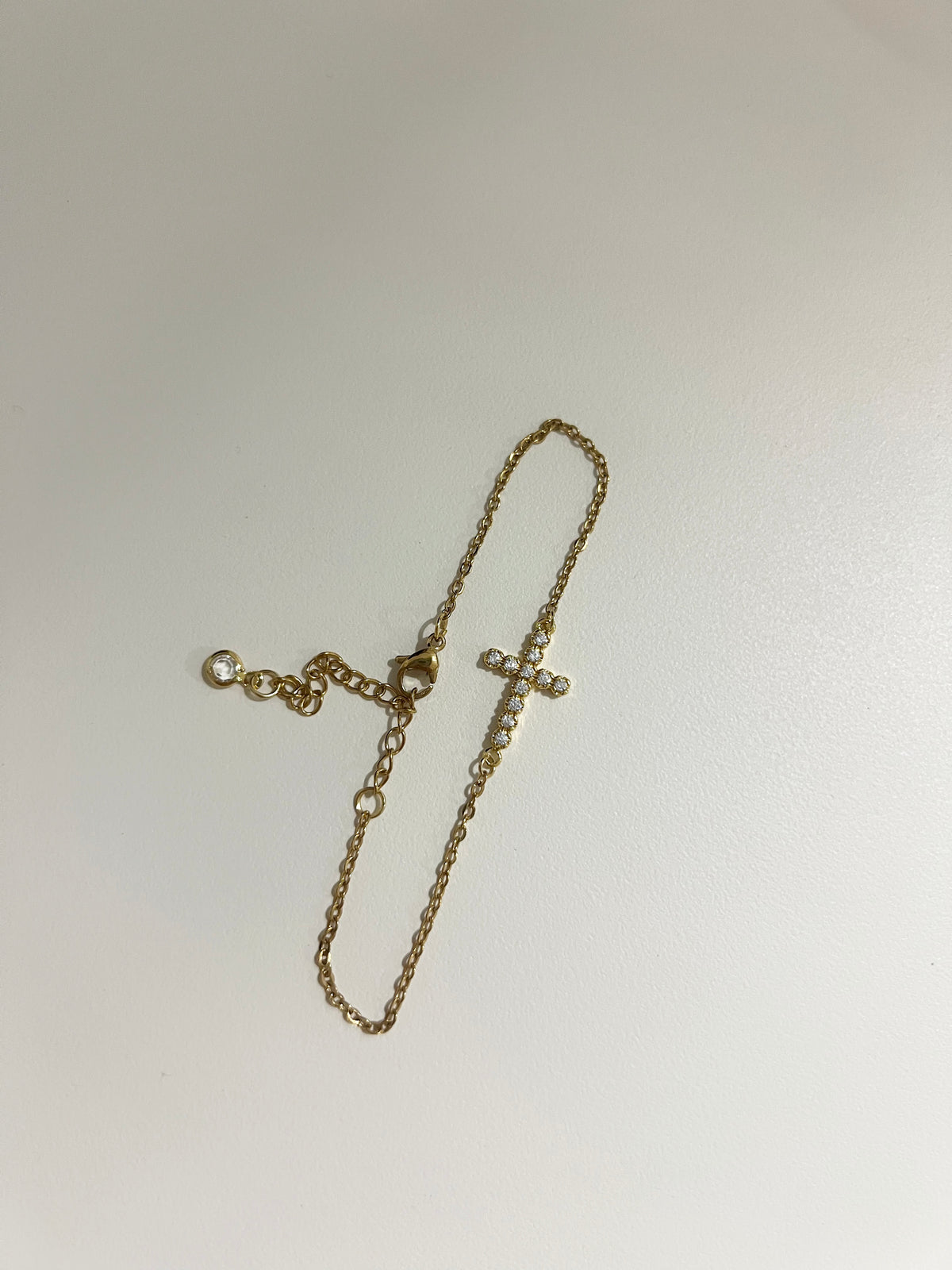 Golden Faith Cross Bracelet