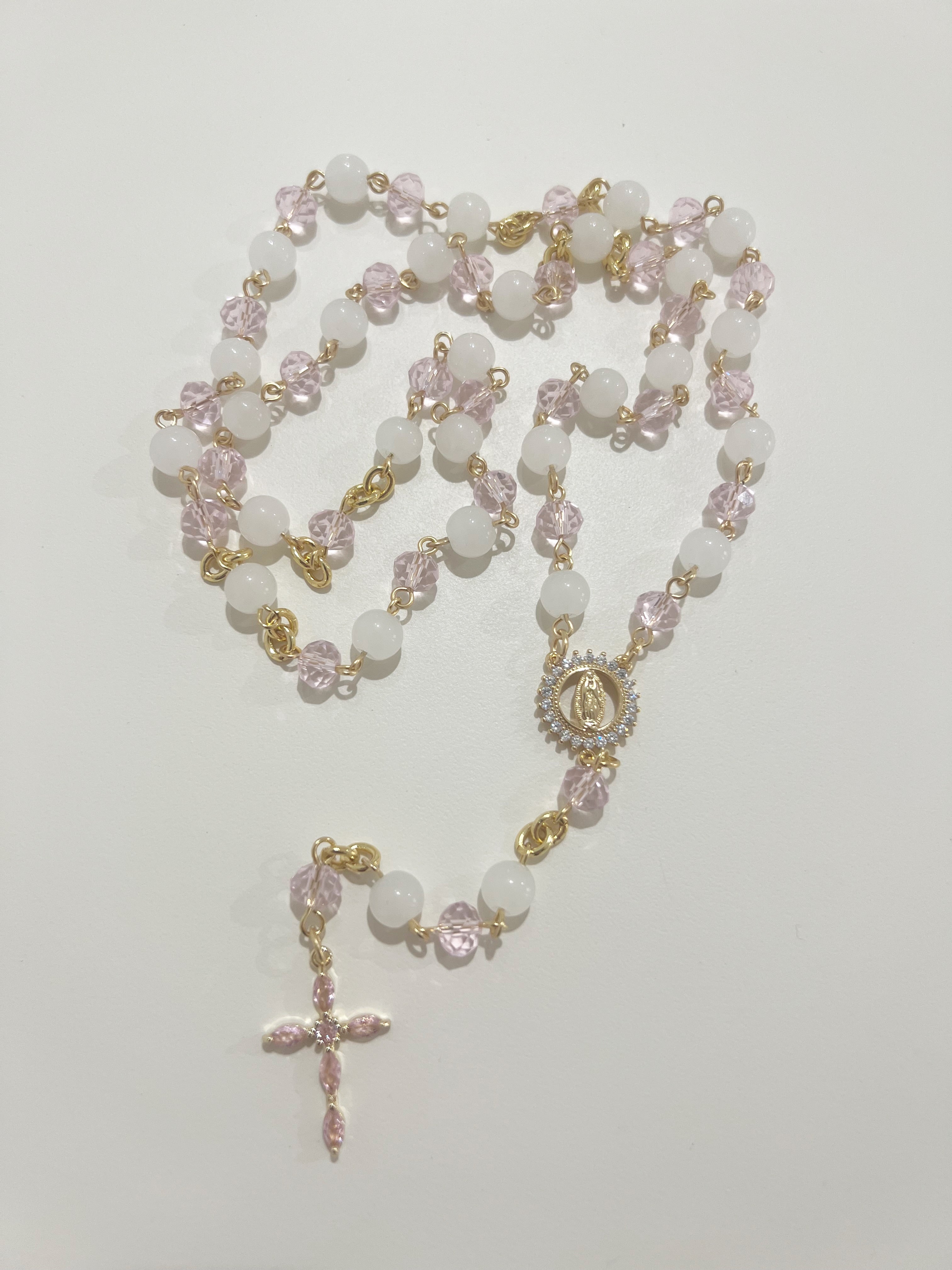 Heavenly Blush Full Rosary