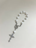 White Radiance Mini Rosary