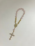 Rose Crystal Mini Rosary