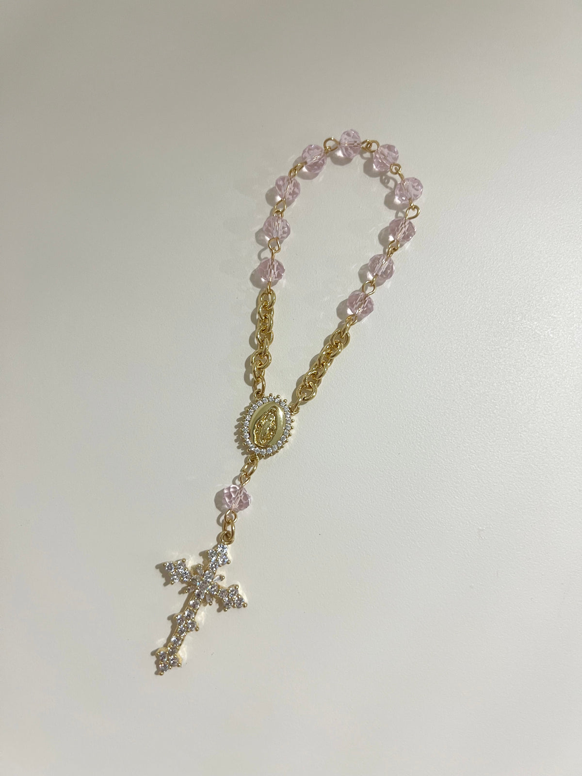 Rose Crystal Mini Rosary