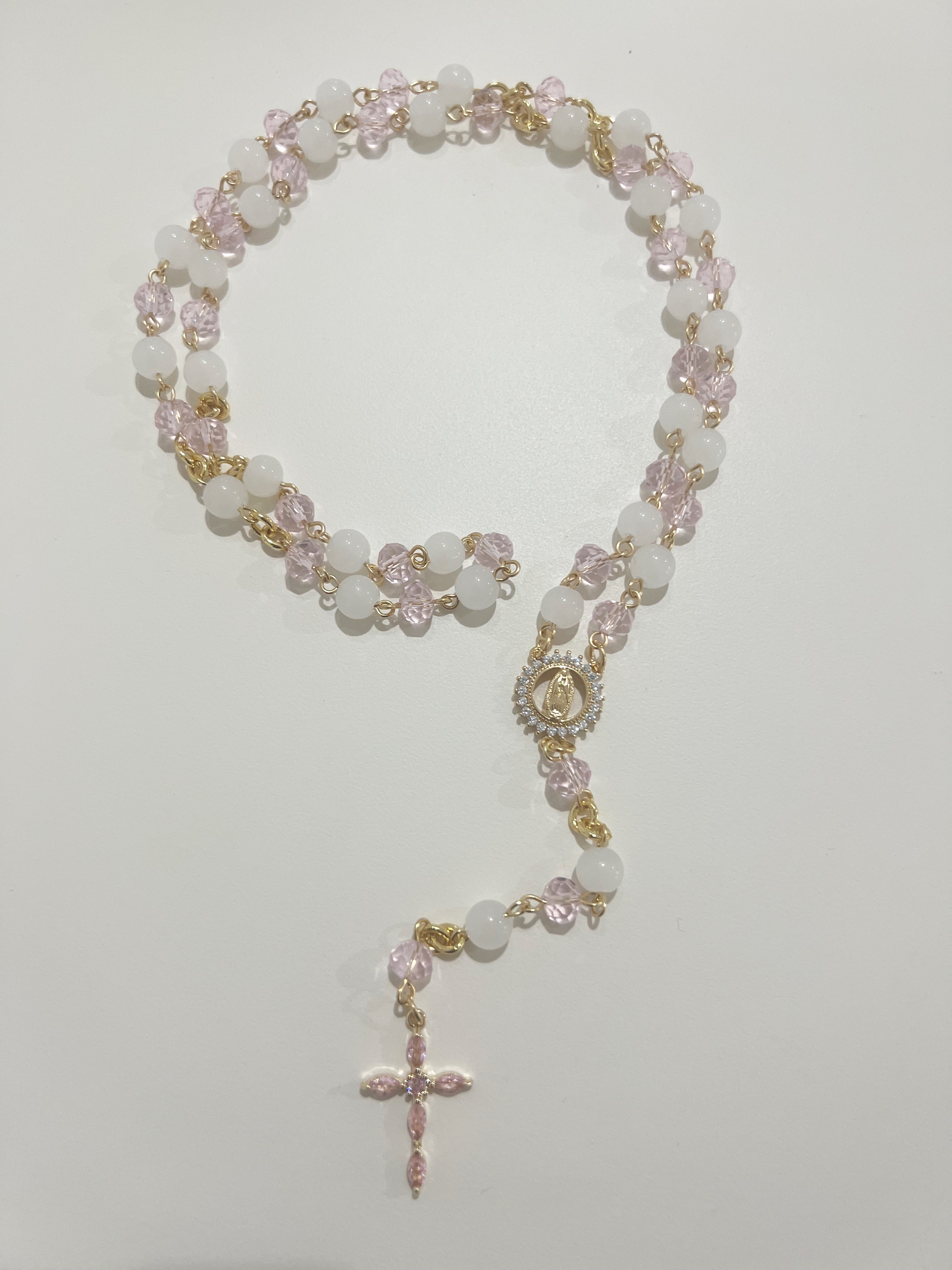 Heavenly Blush Full Rosary
