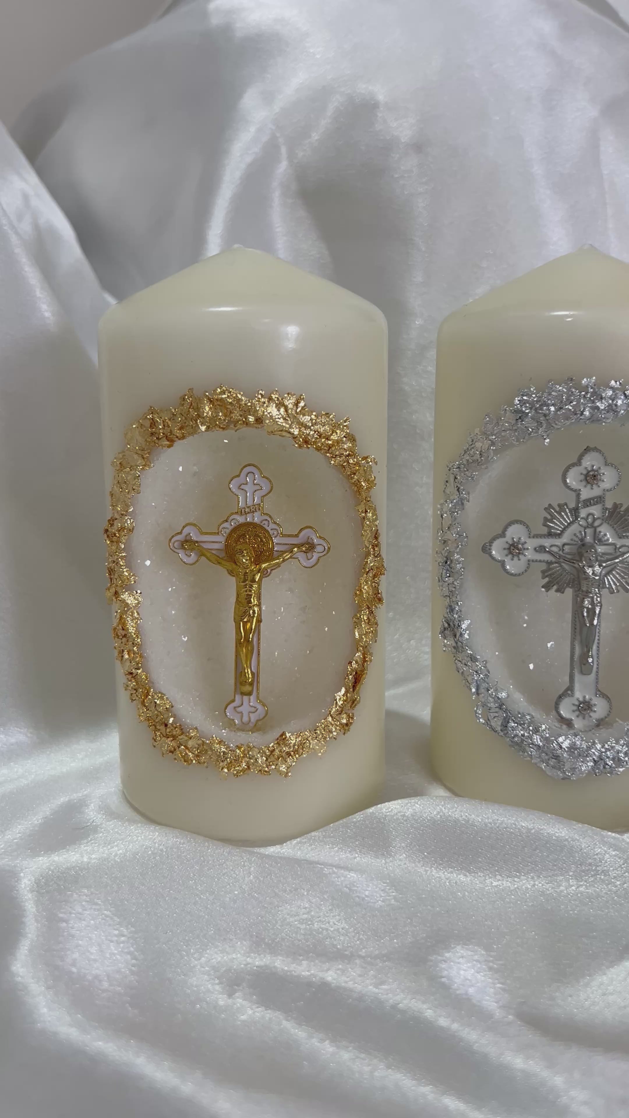 DUO cave candles (gold & silver)