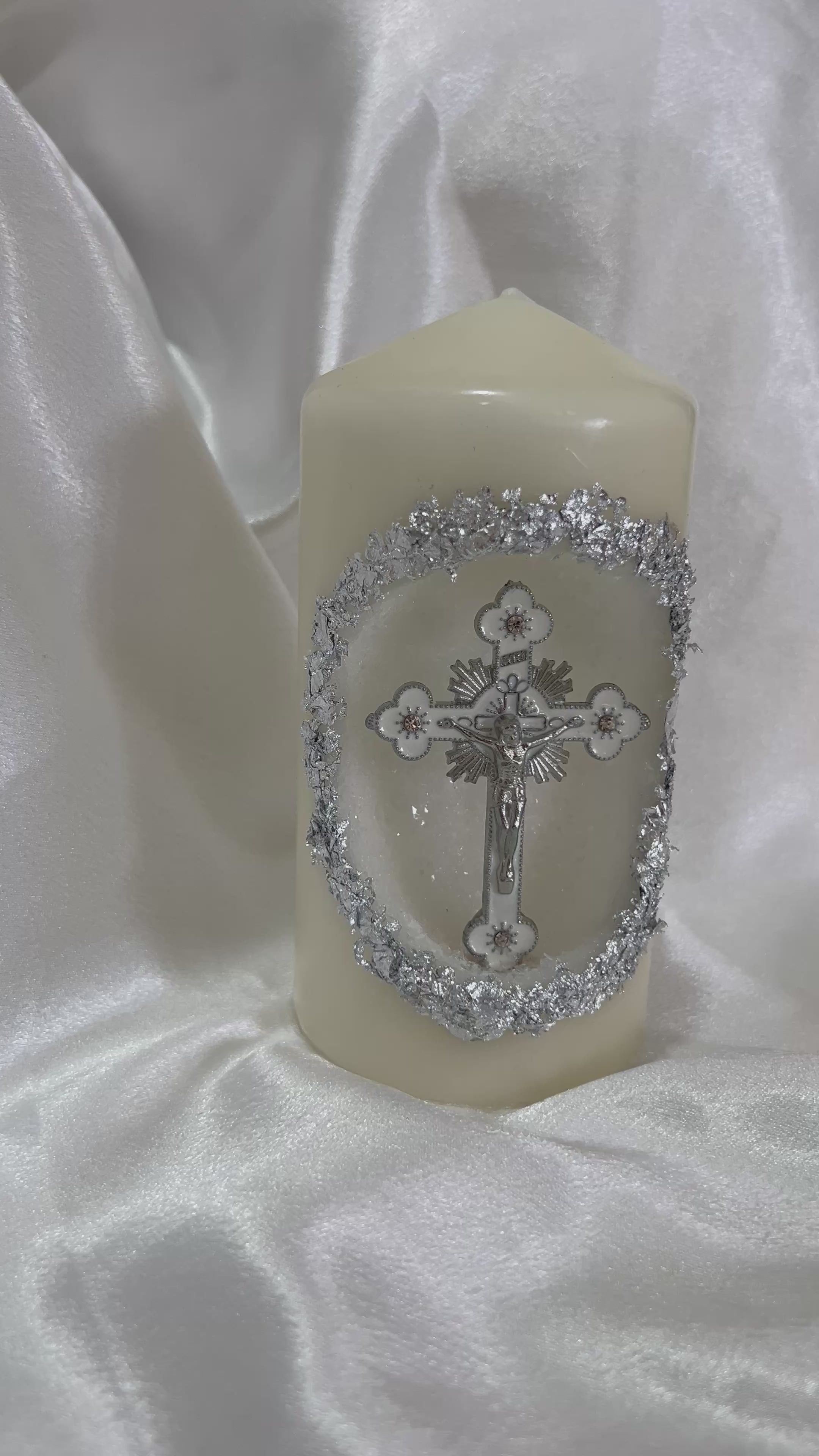 The Silver Cross Cave Candle